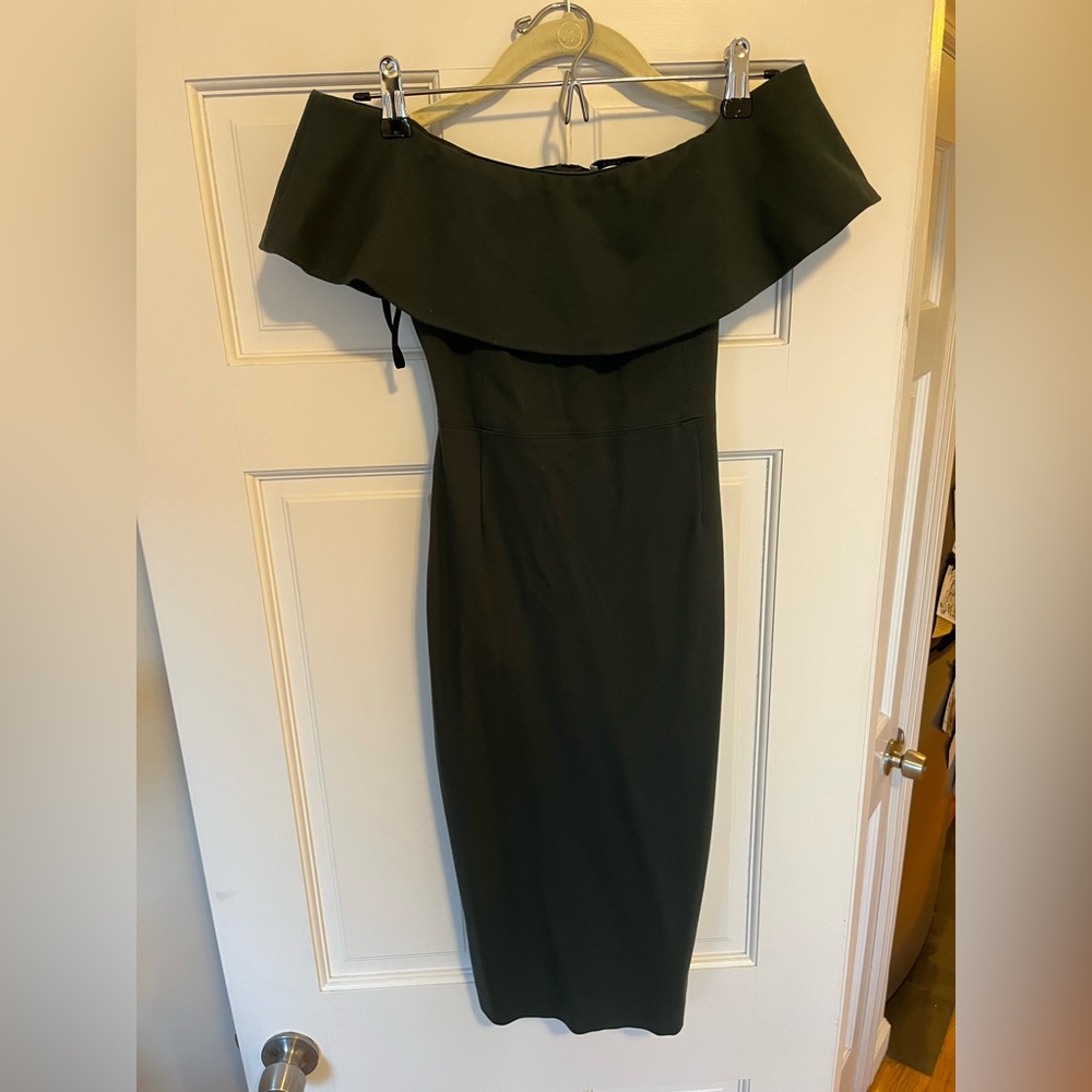 BABATON off the shoulder midi dress